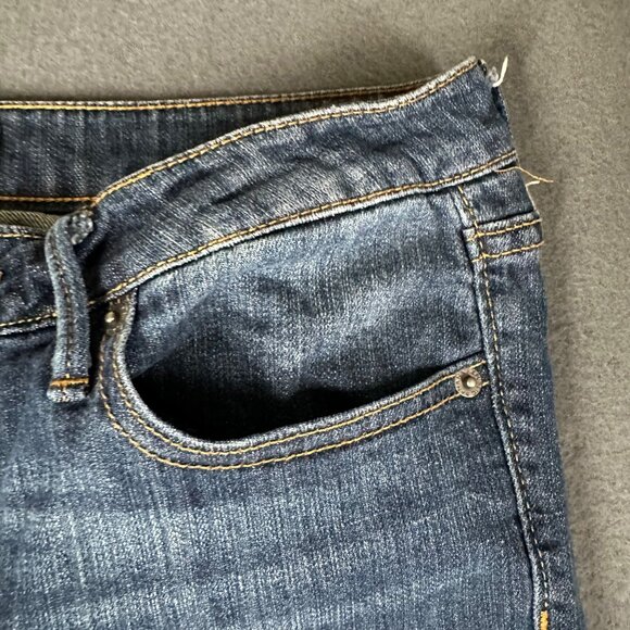 Banana Republic Factory Womens 29/8 Regular Bootcut Fit Blue Jeans Flap Pockets - Picture 6 of 11